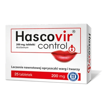 HASCOVIR CONTROL 200 mg, 25 tabletek