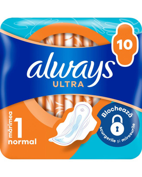 Podpaski ALWAYS Ultra Normal Plus, 10 sztuk