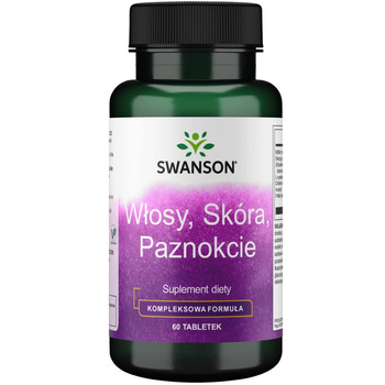 Swanson Włosy Skóra Paznokcie, 60 tabletek