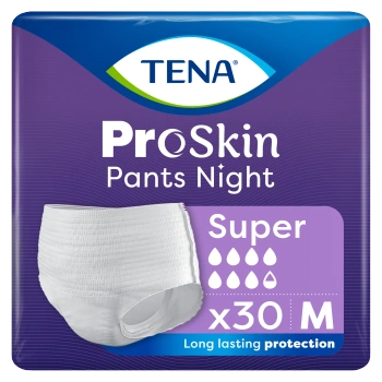 Tena Pants ProSkin Night Super Rozmiar M (80-110cm) Majtki chłonne, 30 sztuk
