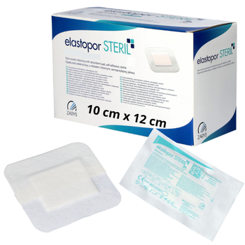 Elastopor Steril Opatrunek jałowy 10x12, 30 sztuk