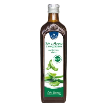 Sok z aloesu z miąższem, 500 ml
