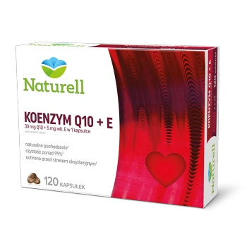 Naturell Koenzym Q10 + E, 120 kapsułek