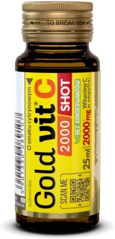 Olimp Gold-Vit C 2000 Shot o smaku cytrynowym, 25 ml