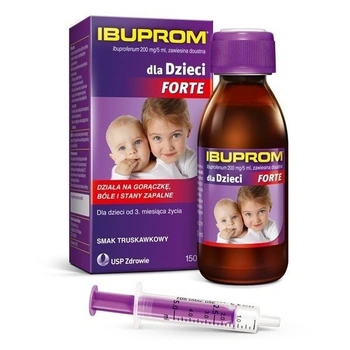 IBUPROM DLA DZIECI FORTE zawiesina doustna 150 ml