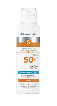 PHARMACERIS S DERMOPEDIATRIC Emulsja ochronna do ciała spray z multipozycyjną aplikacją 360° dla niemowląt i dzieci SPF 50+, 150ml