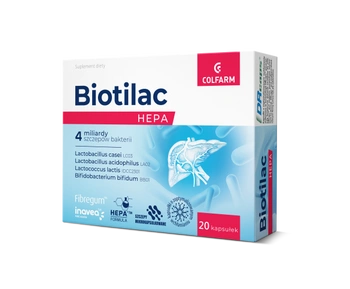 Biotilac Hepa, 20 kapsułek