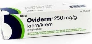 OVIDERM krem 250 mg/g, 100 g 