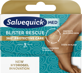 SALVEQUICK MED BLISTER RESCUE plastry na pęcherze pięta x 5 sztuk