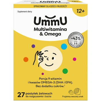 UmmU Multiwitamina&Omega 12+, 27 pastylek