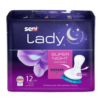 Seni Lady Super Night Wkładki urologiczne, 12 sztuk