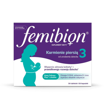Femibion 3 Karmienie Piersią, 56 tabletek+56 kapsułek 