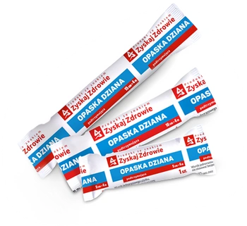 OPASKA DZIANA PODTRZYMUJĄCA 4m x 10cm ZYSKAJ ZDROWIE x 1 sztuka
