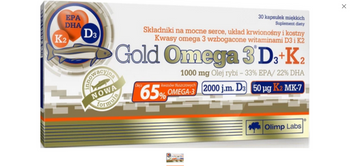 OLIMP GOLD OMEGA 3 D3+K2 x 30 kapsułek