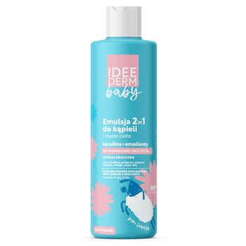 Idee Derm Baby Emulsja 2w1 do kąpieli i mycia ciała, 400 ml