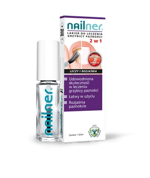 Nailner lakier do leczenia grzybicy paznokci  2 w 1, 5ml