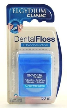 ELGYDIUM DENTAL FLOSS CHX Nić dentystyczna 50 m