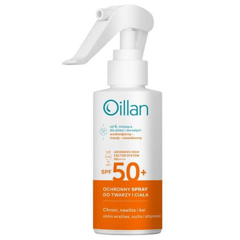 Oillan Dermo-spray dla dzieci SPF50, 125ml