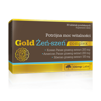 OLIMP Gold Żeń-szeń complex, tabletki powlekane, 30 sztuk