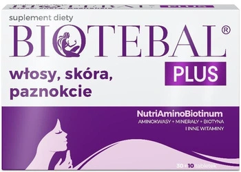 Biotebal Plus włosy, skóra, paznokcie, 30+10 tabletek