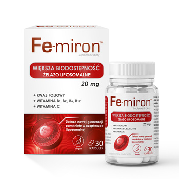 Fe-miron kapsułki twarde, 30 sztuk 