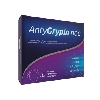 ANTYGRYPIN NOC x 10 saszetek
