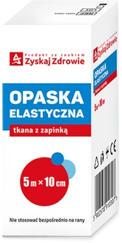 OPASKA ELASTYCZNA TKANA 5m x 10cm ZYSKAJ ZDROWIE x 1 sztuka