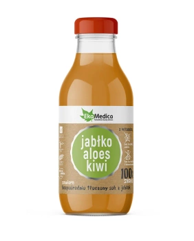 EkaMedica Sok jabłkowy z dodatkiem aloesu i kiwi, 300 ml