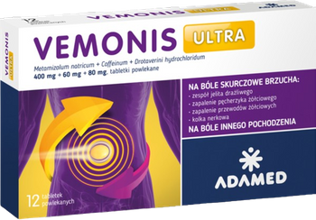 Vemonis Ultra, 12 tabletek powlekanych