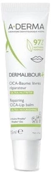 A-DERMA Dermalibour+ Cica Regenerujący balsam do ust, 15ml