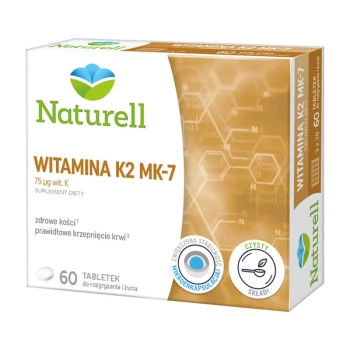 Naturell Witamina K2 MK-7, 60 tabletek do ssania