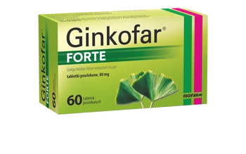 GINKOFAR Forte 80mg, 60 tabletek powlekanych
