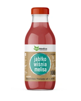 EkaMedica 100% Smaku Jabłko Wiśnia Melisa, 300 ml