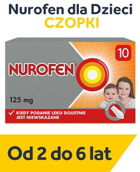 NUROFEN dla dzieci 125 mg x 10 czopków