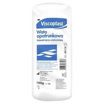 Viscoplast Wata opatrunkowa bawełniano-wiskozowa, 100 g