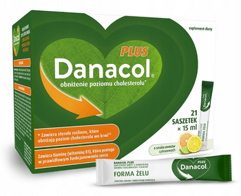 Danacol Plus, 21 saszetek po 15 ml *1+1 opakowanie w PREZENCIE*