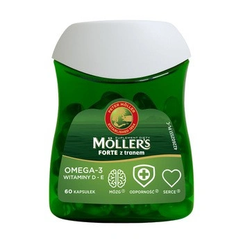 Möller’s Forte z tranem, 60 kapsułek