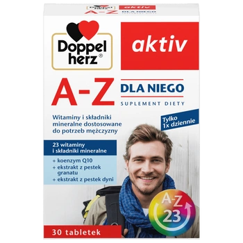 DOPPELHERZ AKTIV A-Z DLA NIEGO, 30 tabletek