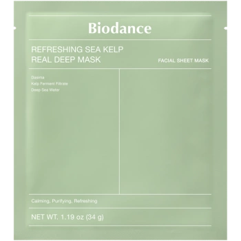 Biodance Refreshing Sea Kelp Real Deep Mask Kolagenowa maska kojąca