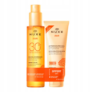 Nuxe Sun Zestaw Olejek do opalania SPF30 150 ml + Balsam po opalaniu 100 ml
