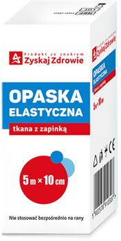 OPASKA ELASTYCZNA TKANA 5m x 10cm ZYSKAJ ZDROWIE x 1 sztuka