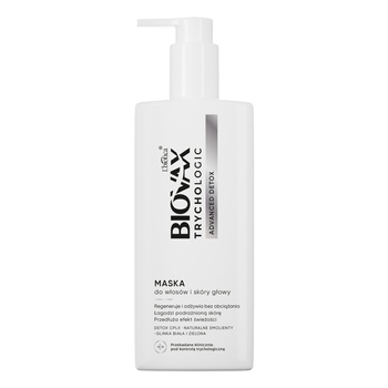 Biovax Trychologic Advanced Detox Maska do Włosów i Skóry Głowy, 200 ml