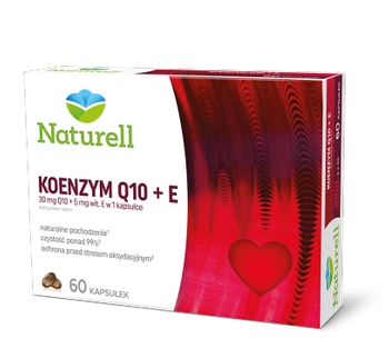 NATURELL Koenzym Q10 + E, 60 kapsułek