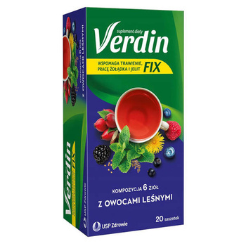 Verdin FIX z Owocami leśnymi saszetki, 20 sztuk 