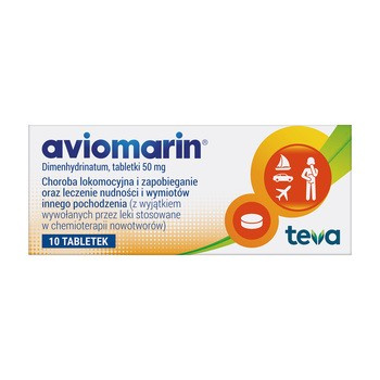 AVIOMARIN 50 mg  10 tabletek