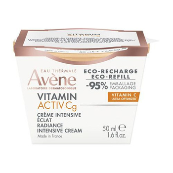 AVENE Vitamin Activ Cg Krem intensywnie rozświetlający, Refill - opakowanie uzupełniające, 50ml