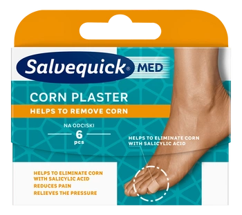 SALVEQUICK CORN Plastry na odciski, 6 sztuk