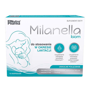 Milanella Biom Probiotyk dla kobiet karmiących piersią, 15 kapsułek
