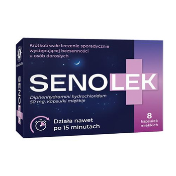 Senolek 50 mg kapsułki miękkie, 8 sztuk