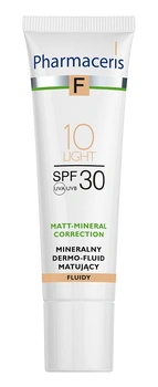 PHARMACERIS F MATT-MINERAL-CORRECTION Mineralny dermo-fluid matujący SPF 30 LIGHT 10, 30ml
